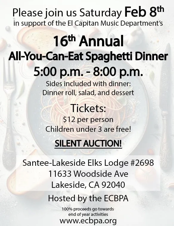 spaghetti dinner flyer